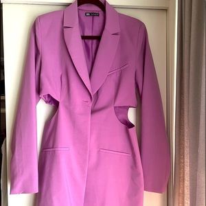 Zara Women's Pink Blazer Dress